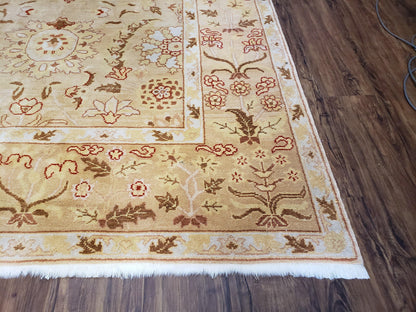 Vintage Turkish Oushak Rug Wool Hand Knotted Area Rug 6x9 Classic Decor