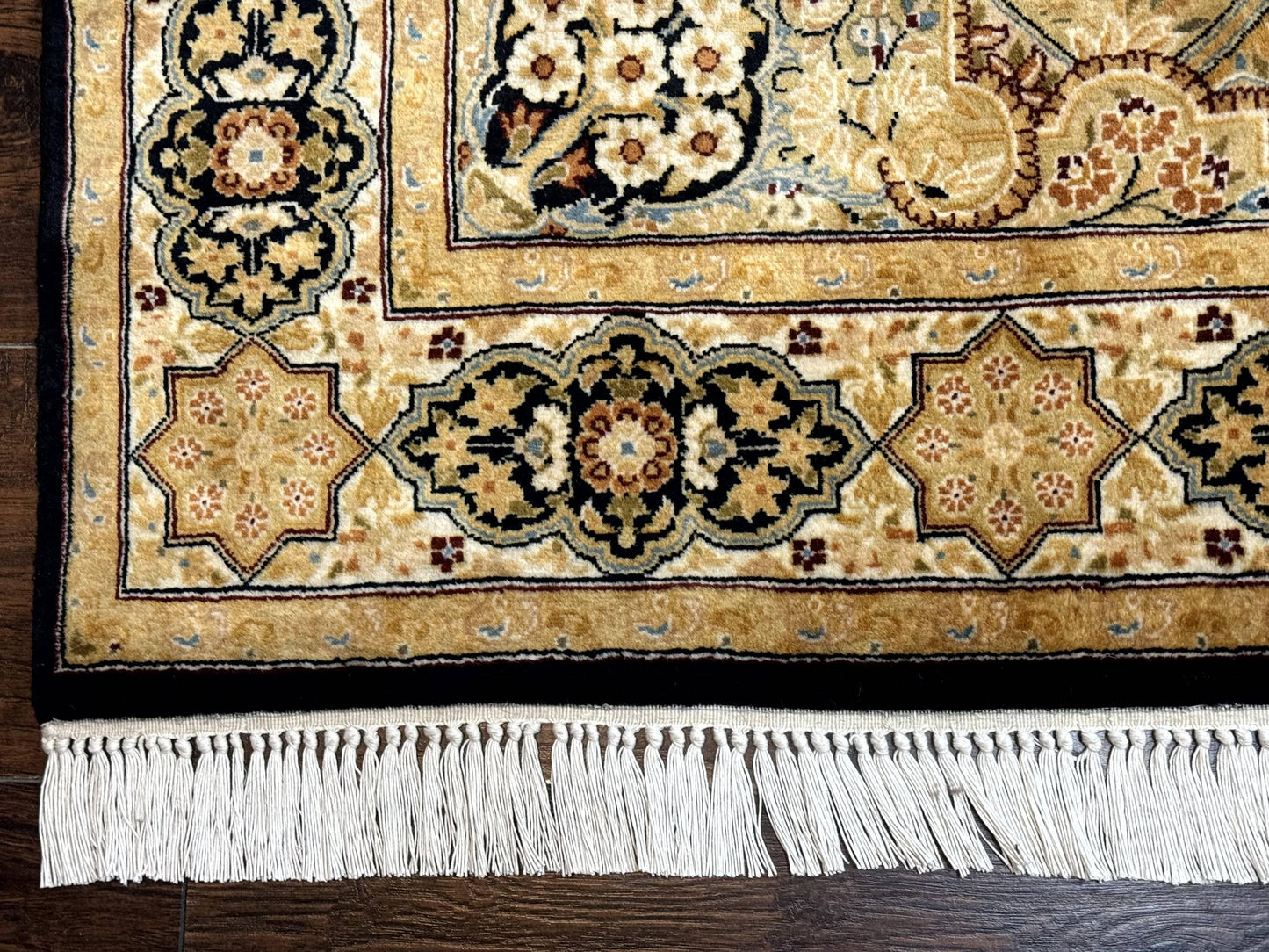 Pak Persian Rug 4x6 Hand Knotted Wool Panel Design Vintage Handmade Area Rug