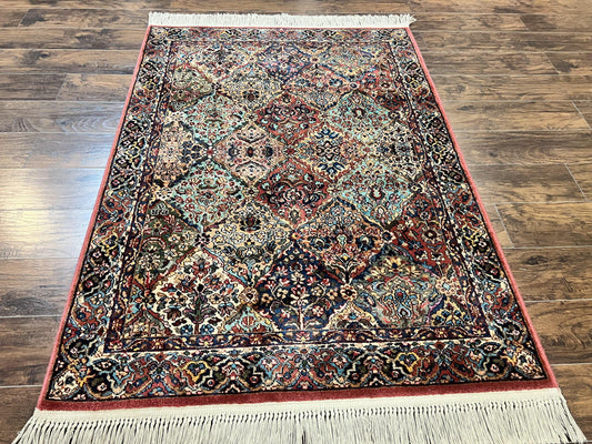 Karastan Rug 4x6 Multicolor Panel Kirman Rug #717, Wool Karastan Carpet, Original Collection 700 Series, Vintage, Rare Size