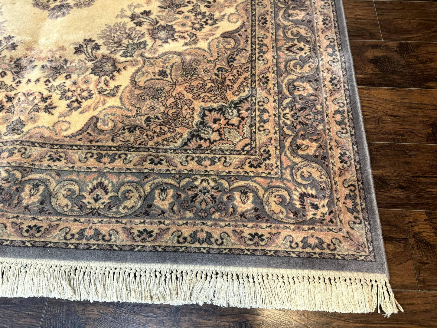 Belgium Power Loomed Wool Rug 6.9 X 9.6 Vintage Oriental Carpet