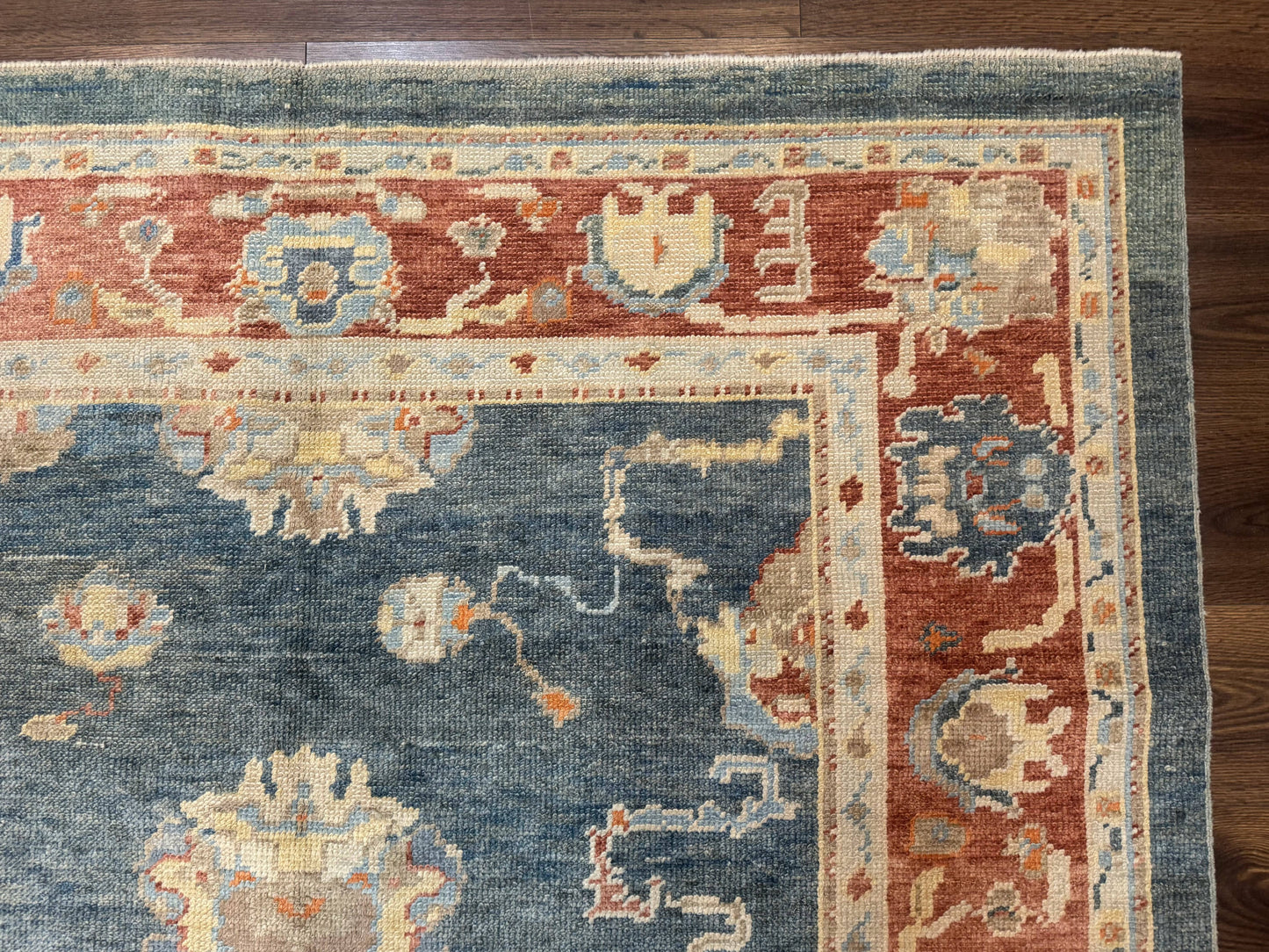 Turkish Oushak Rug 6x9 Sultanabad Carpet Handmade Wool Vintage Oriental Rug