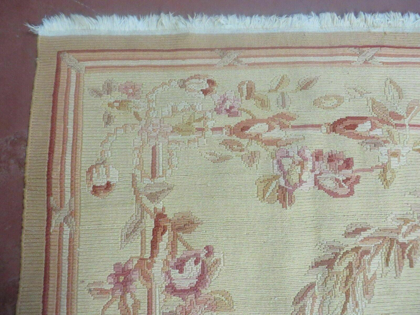 Vintage Turkish Kilim Soumak Flat Weave Wool Rug 58 By 94 Inches Handcrafted 1970s