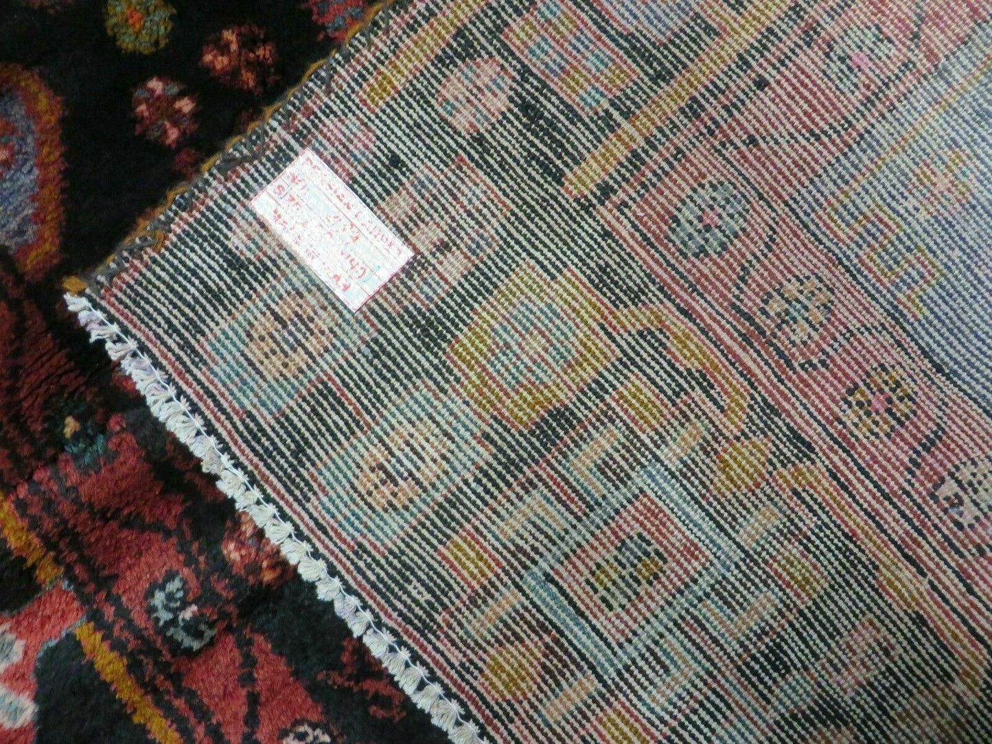 Antique Turkish Rug 4x10 Handmade Tribal Floral Wool Oriental Vintage Carpet