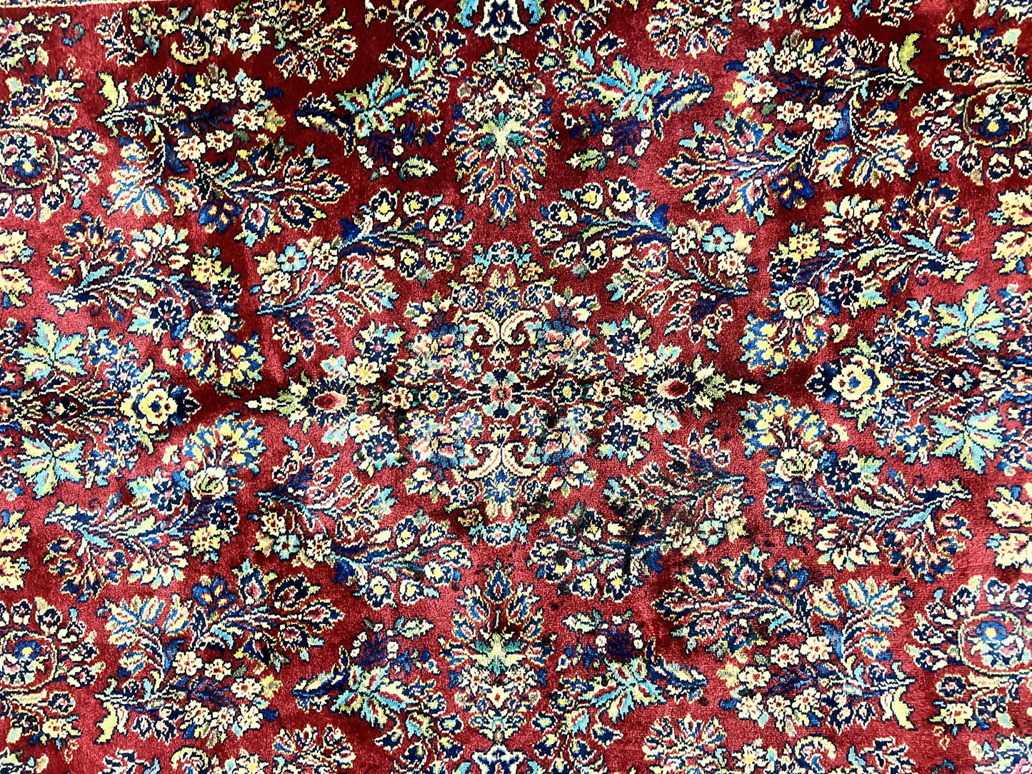 Karastan Red Sarouk Wool Rug 5.9x9 Vintage Oriental Carpet Original 700 Series