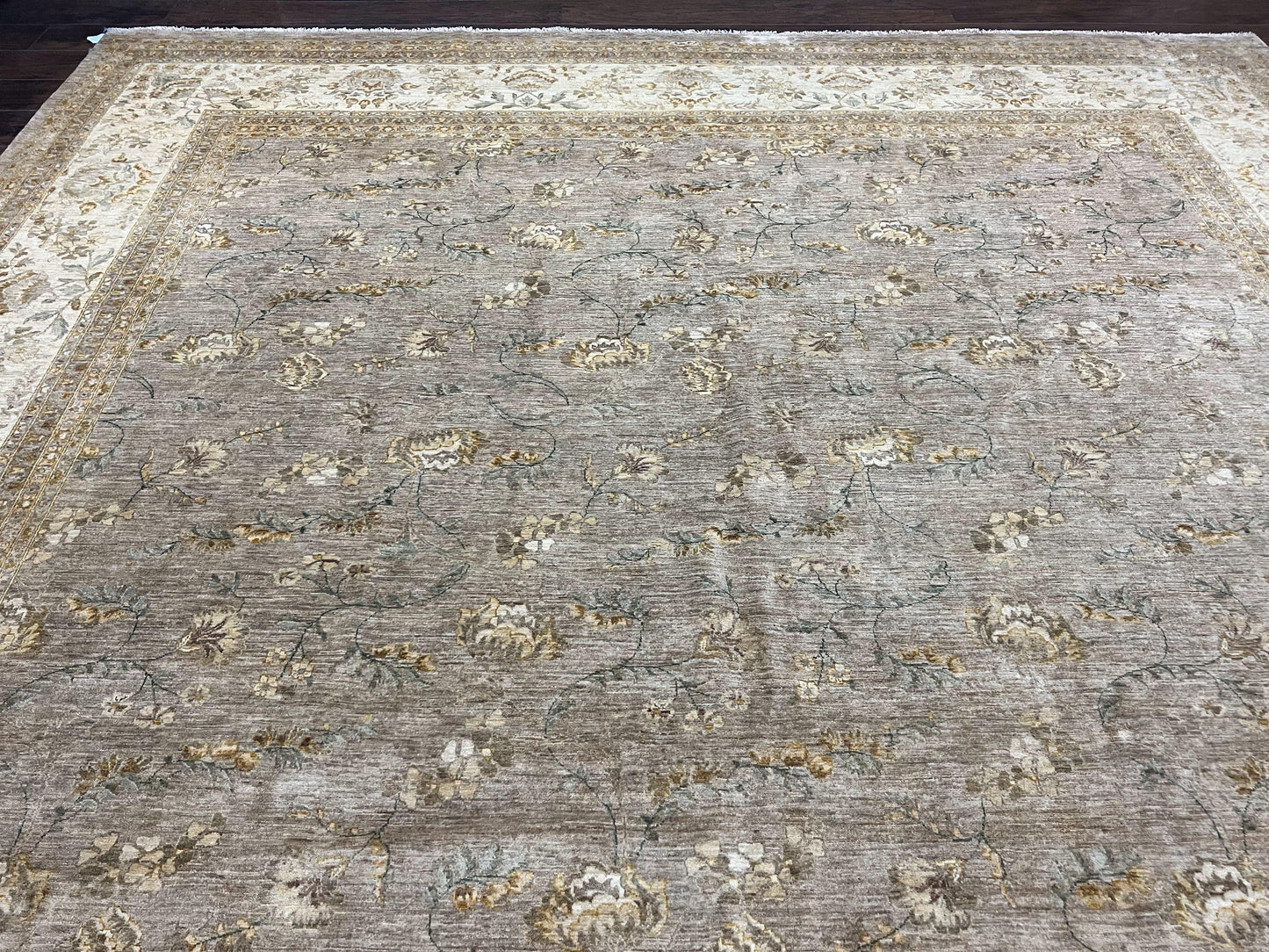 Pak Persian Rug 12x15, Wool Hand Knotted Oriental Floral Carpet, Signed by Master Weaver, 12x15 Large Palace Size Rug