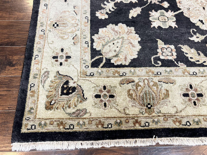 Indo Mahal Rug 8x10 Handmade Wool Floral Vintage Carpet For Living Room