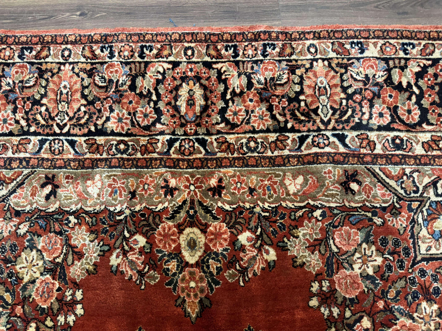 Antique Persian Sarouk Rug 9x12