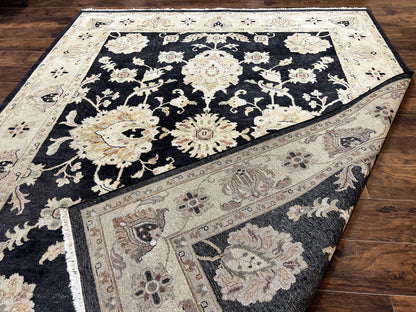 Indo Mahal Rug 8x10 Handmade Wool Floral Vintage Carpet For Living Room