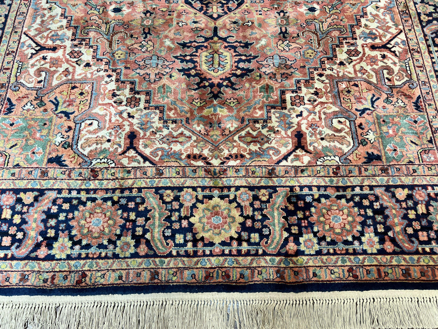 Karastan Rug 8.8 x 12, Karastan Heriz #726, Wool Pile Karastan Area Rug, Rare Hard to Find, Original 700 Series