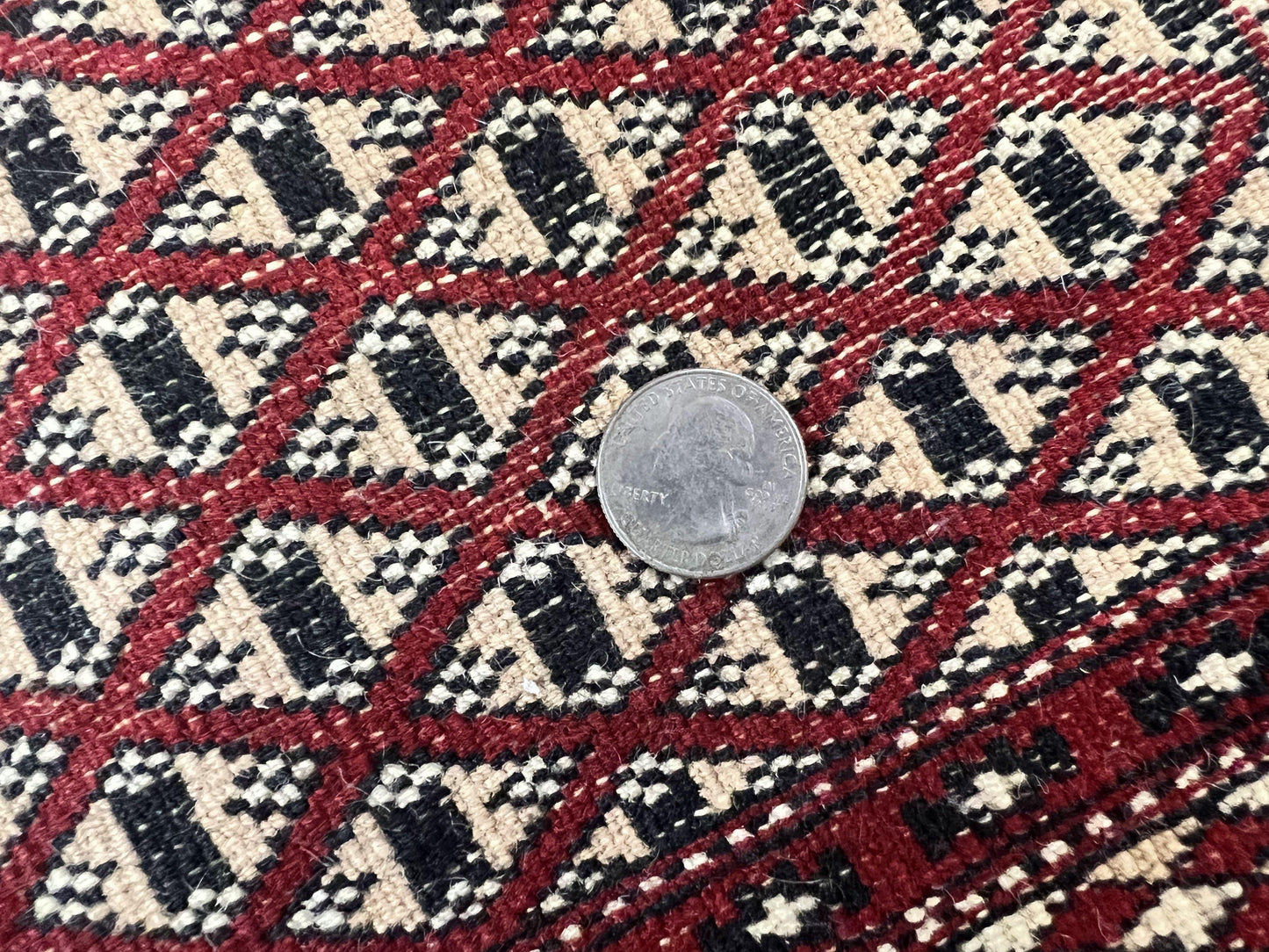 Pakistani Turkoman Bokhara Rug 6x9, Fine Wool Vintage Hand Knotted Handmade Yamud Oriental Carpet 6 x 9, Red Turkoman Rug, Tribal Rug