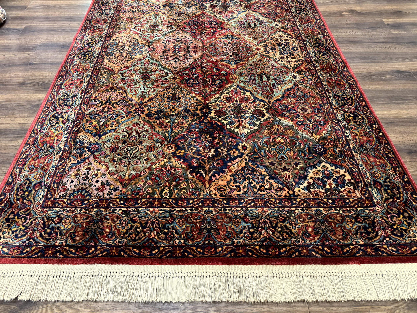 Karastan Kirman Wool Rug Multicolor Panel No 717 5.9 X 9 Original 700 Series