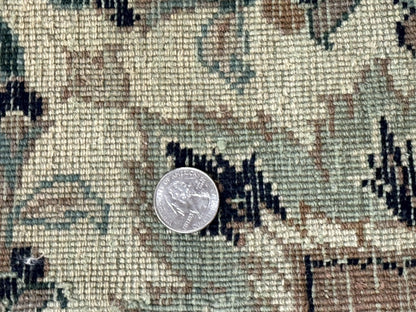 Pak Persian Rug 9x12 Dark Green Floral Allover Hand Knotted Wool