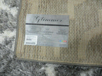 Israel Made Glimmer Shag Rug 5X7 Acrylic Boho Contemporary Home Decor