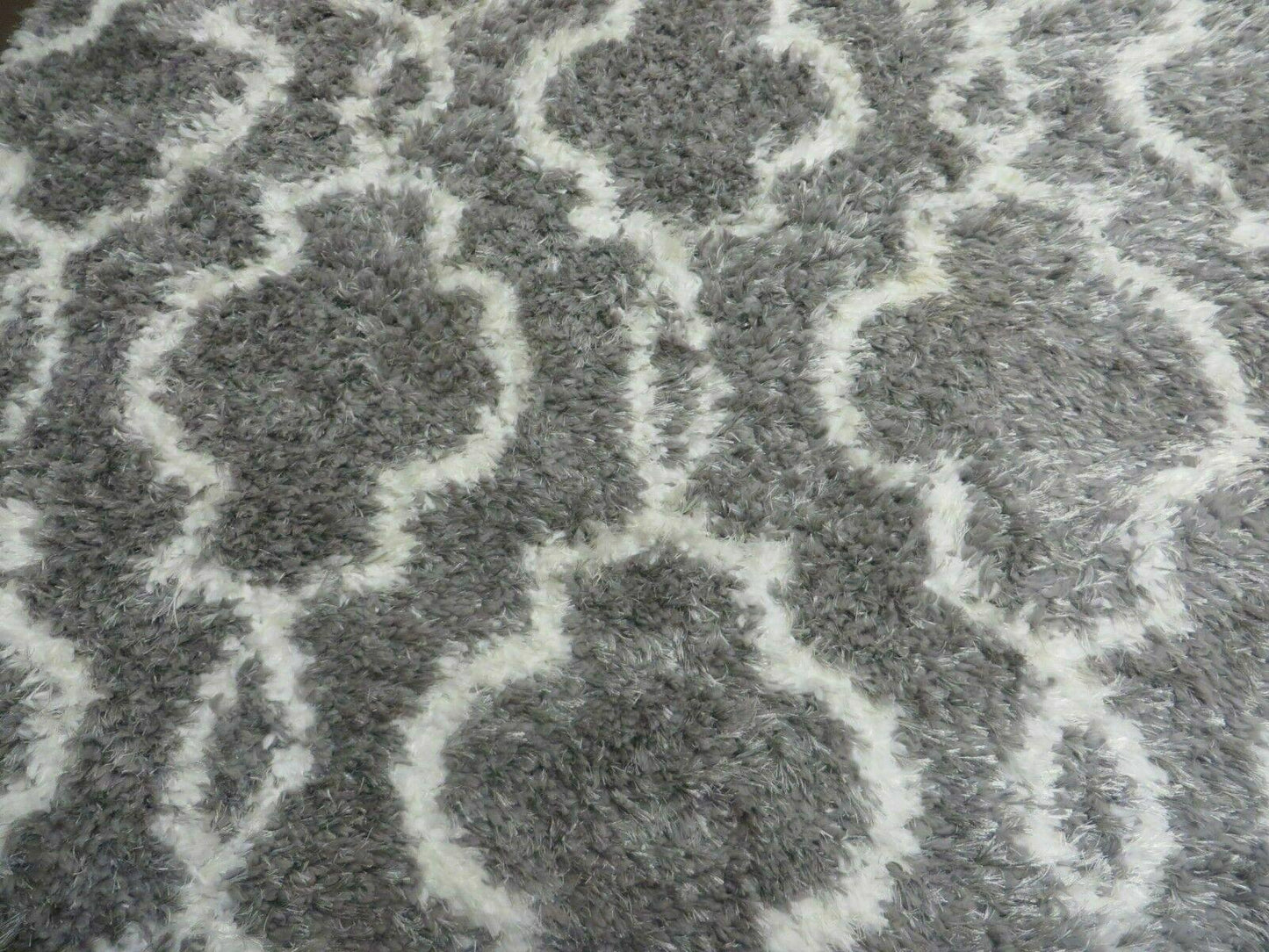 Israel Made Glimmer Shag Rug 5X7 Acrylic Boho Contemporary Home Decor