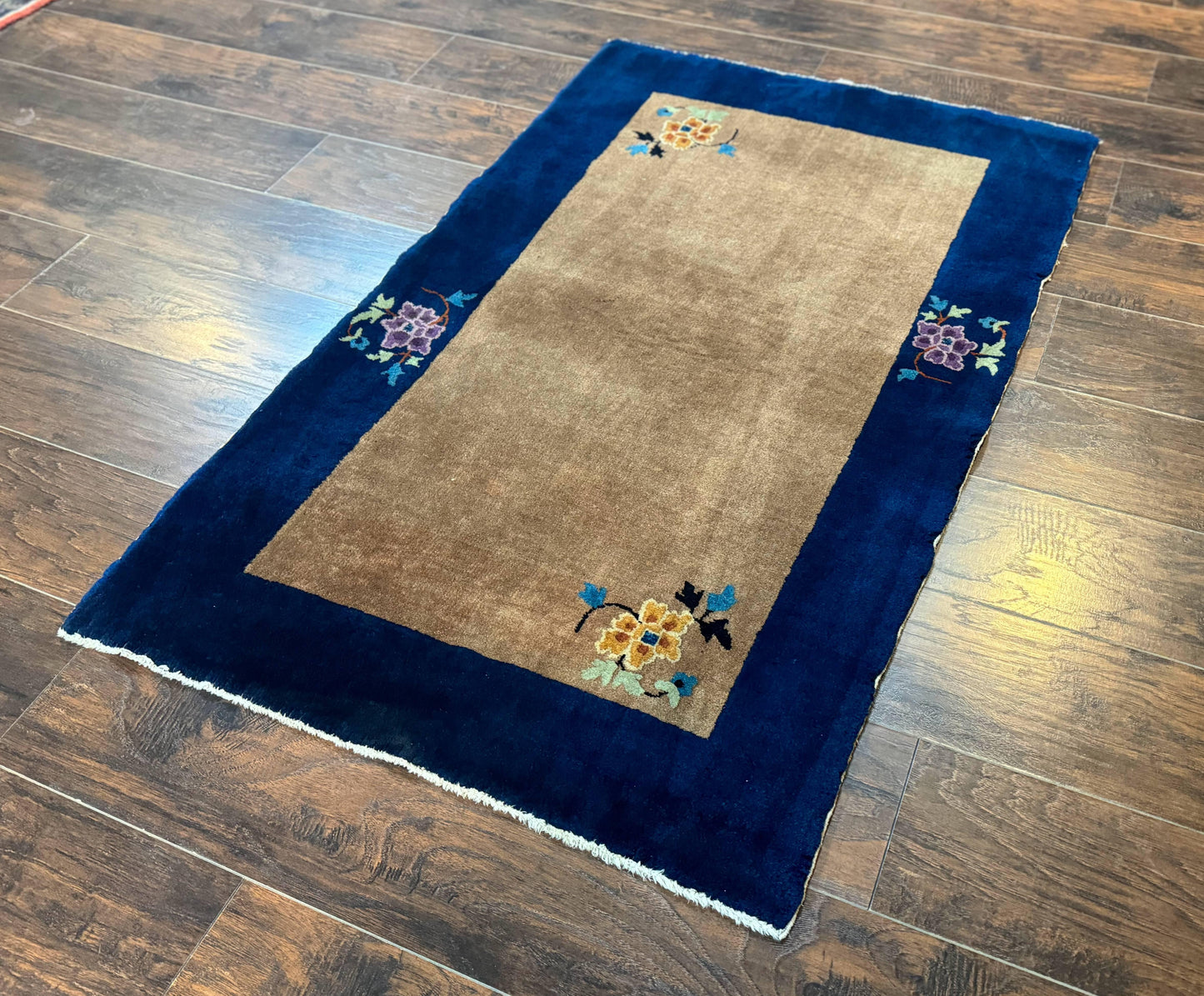 Chinese Peking Hand Knotted Wool Rug 3x5 Antique Art Deco Style