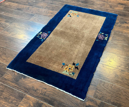 Chinese Peking Hand Knotted Wool Rug 3x5 Antique Art Deco Style