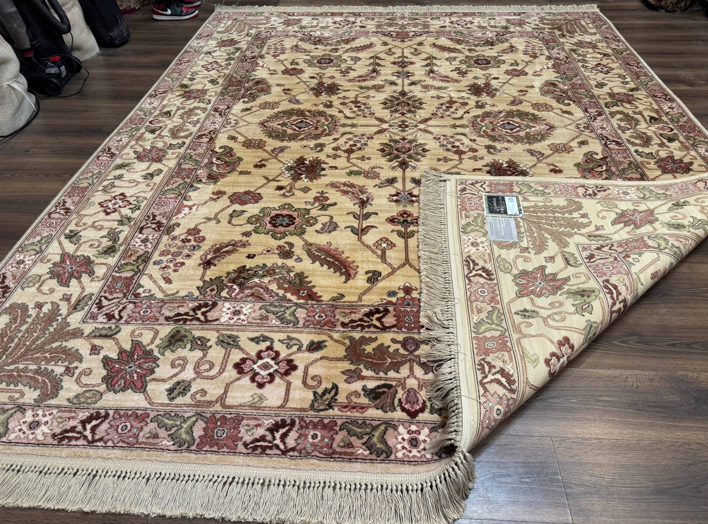 Karastan Agra Rug Wool Pile Vintage 8.8 x 10.6 Rare 700 Series Discontinued