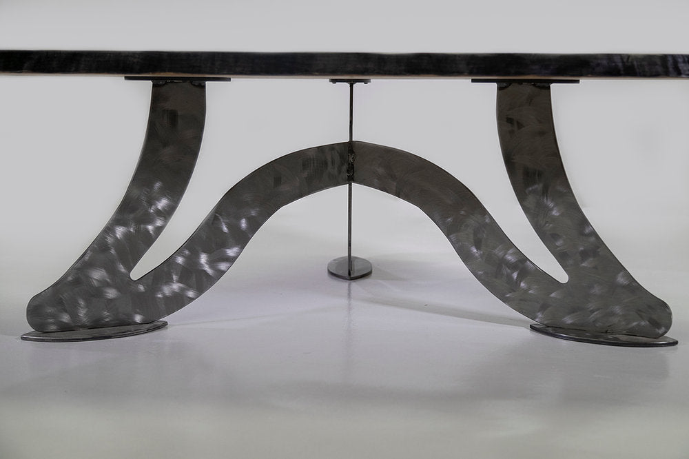 Wavy Tiger Maple Racetrack with Scalene Base