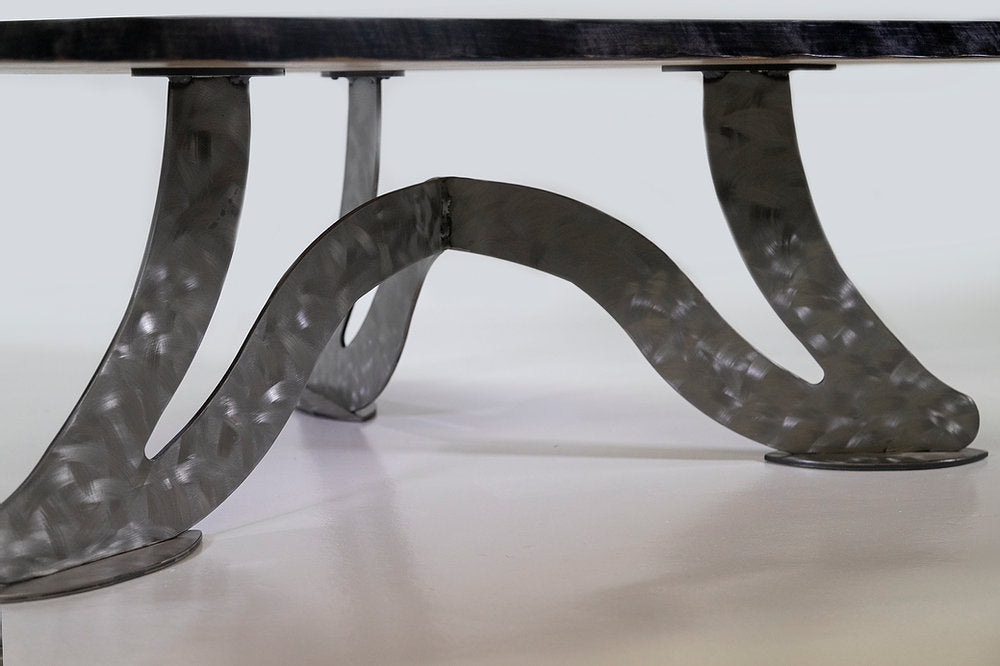 Wavy Tiger Maple Racetrack with Scalene Base