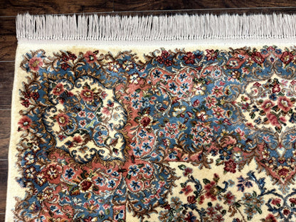 Karastan Kirman Wool Rug Ivory 8.8 X 12 Vintage 700 Series 788