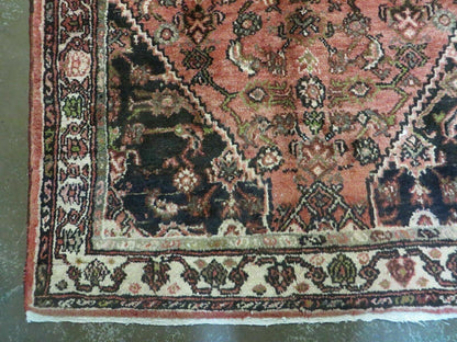 Persian Runner Rug 3.8 x 10, Red, Vintage