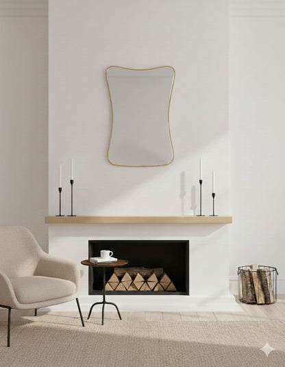 Cloud Curve Rectangle Mirror – Handmade  Wall Mirror