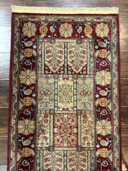 Karastan Runner Rug 2.6 x 8.6, Antique Legends Bakhtiari 2200, Vintage Wool Karastan Runner Rug, Panel Design