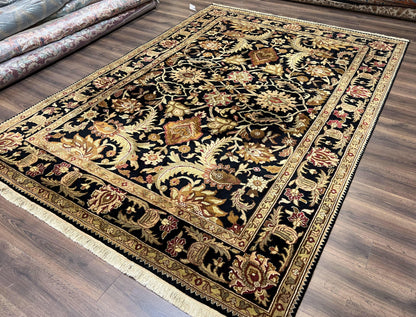 Indo Mahal Sultanabad Rug 8x11 Vintage Handmade Wool Floral Oriental Carpet
