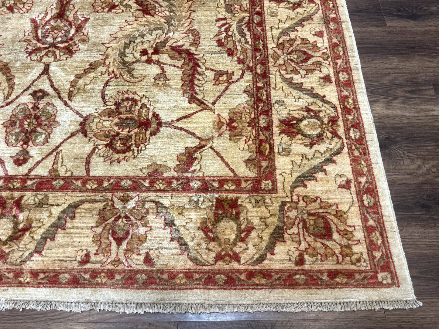 Indian Mahal Rug 7x9 Wool Handmade Area Rug