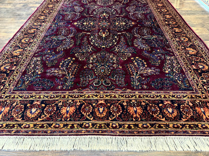 Karastan Rug Antique Wool Pile Sarouk Lanamar 8.6x12 Vintage Discontinued