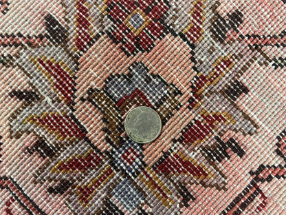 Persian Tabriz Rug 10x12 Floral Allover Handmade Vintage Wool Carpet