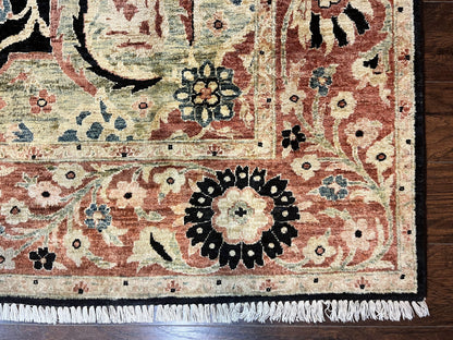 Pak Persian Rug 8x10 Mahal Sultanabad Vintage Medallion Wool Carpet