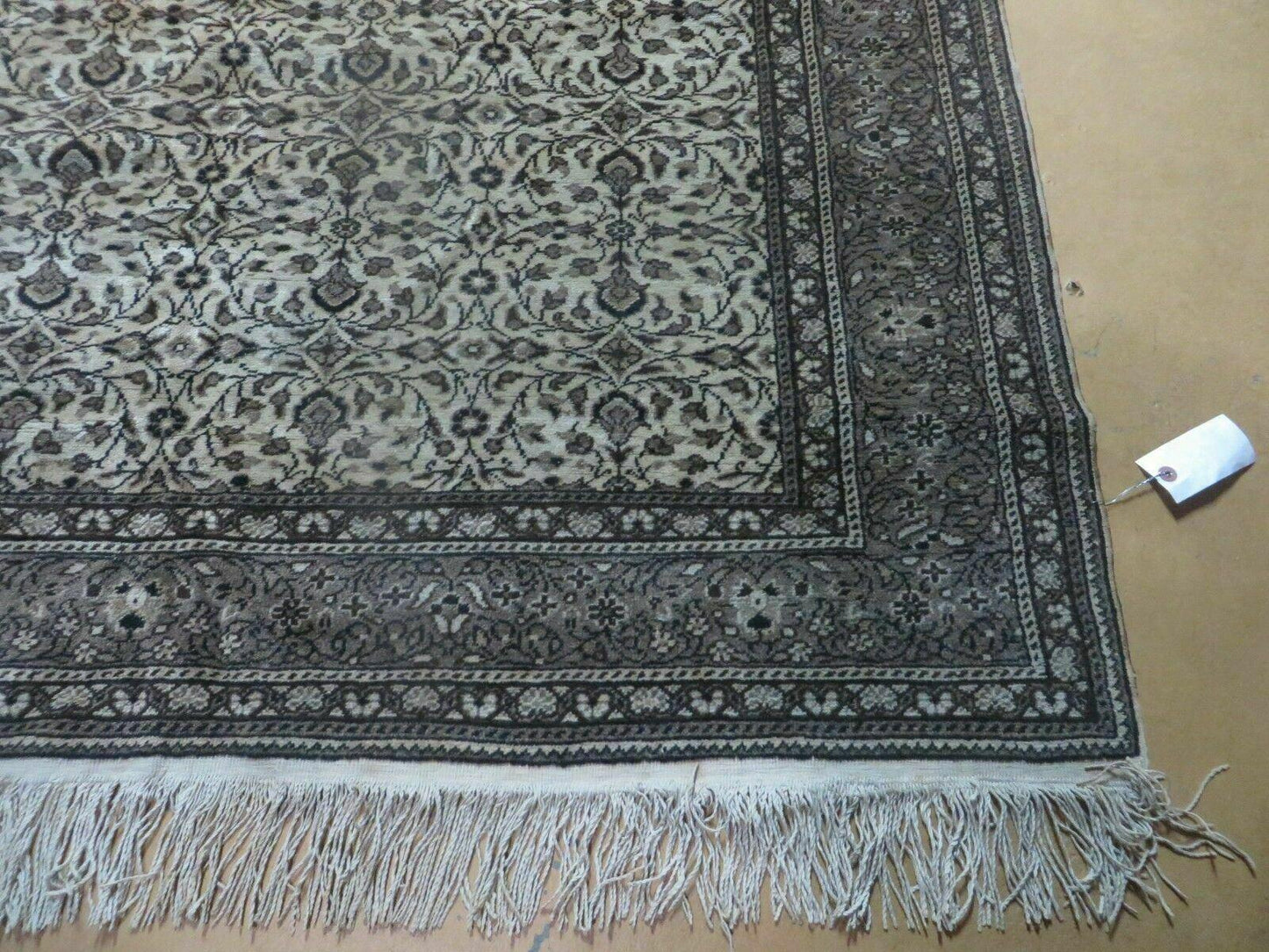 Vintage Turkish Hereke Rug Wool on Cotton 58 x 85 Floral Full Pile