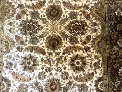 Indo Persian Mahal Rug 8x10 Floral Traditional Wool Oriental Carpet
