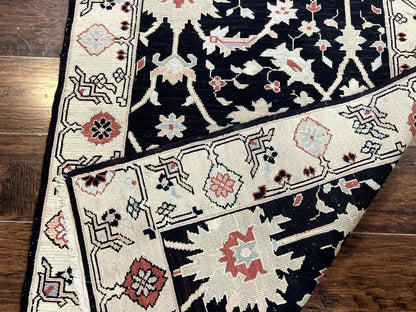 Turkish Kilim Rug 3x5 Handmade Vintage Wool Carpet Black Area Rug