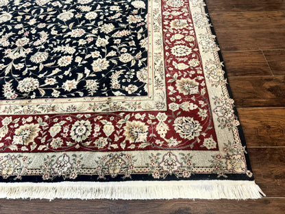 Black Pak Persian Rug 8x10, Floral Allover
