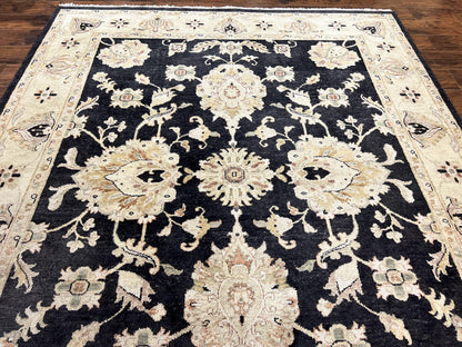 Indo Mahal Rug 8x10 Handmade Wool Floral Vintage Carpet For Living Room