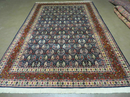 Paisley Rug Vintage India Hand Knotted Wool