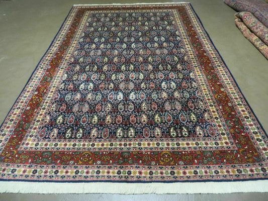 Paisley Rug Vintage India Hand Knotted Wool