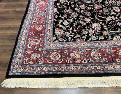 Large Sino Persian Rug 10x15, Floral Allover, Hand Knotted Wool Carpet, Fine