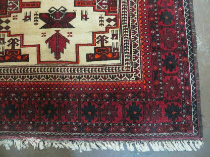Vintage Turkoman Bokhara Wool Rug Handmade In Pakistan 46 By 82 Inches Natural Colors