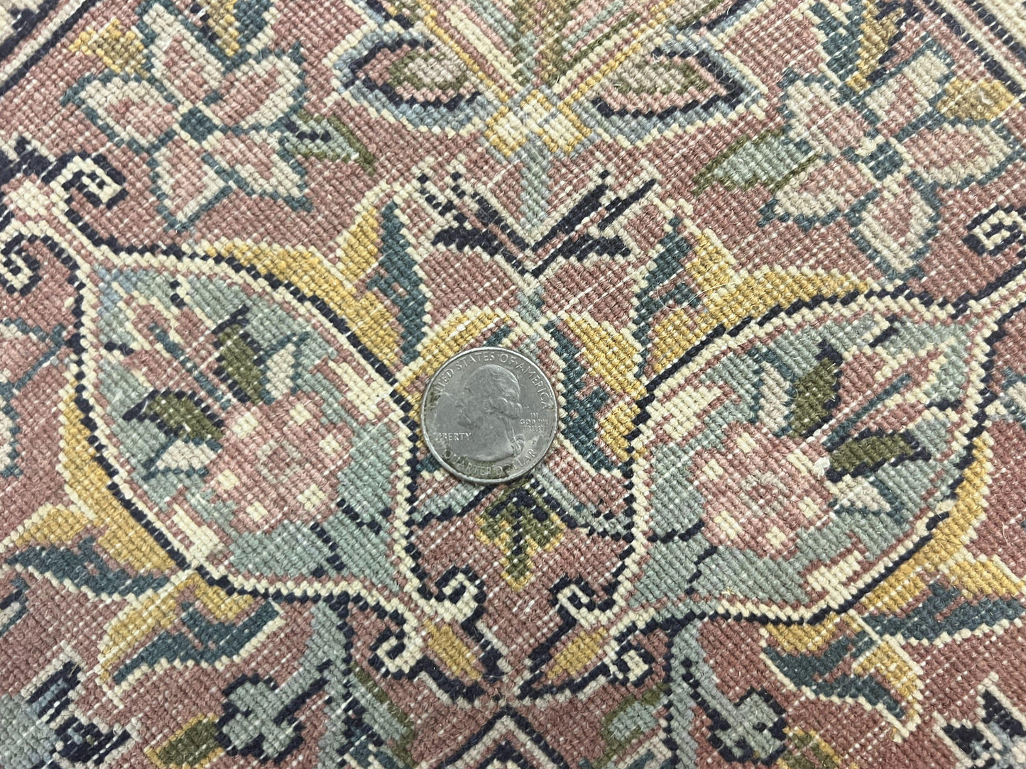 Pak Persian Rug 5x8, Handmade Wool Oriental Carpet, Vintage Rug, Floral Allover, Very Fine 320 KPSI