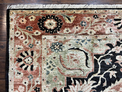 Pak Persian Rug 8x10 Mahal Sultanabad Vintage Medallion Wool Carpet