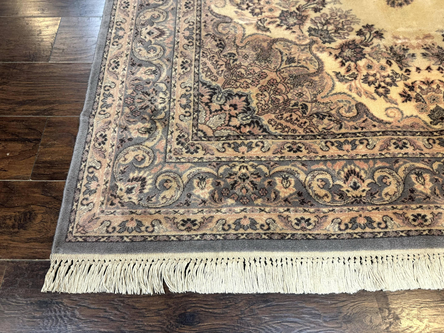 Belgium Power Loomed Wool Rug 6.9 X 9.6 Vintage Oriental Carpet