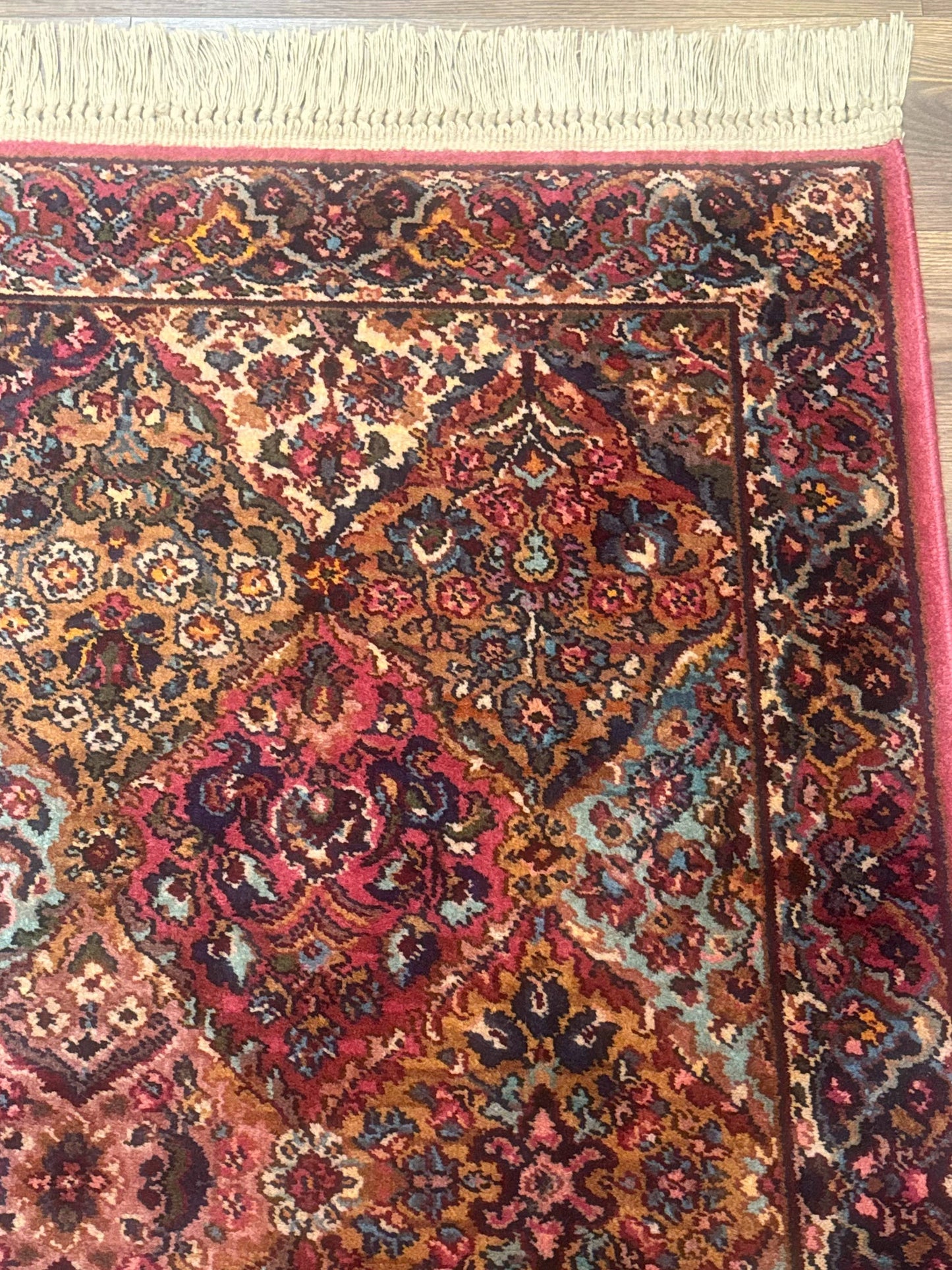 Karastan Rug 3x5 Multicolor Panel Kirman #717, Original 700 Series, Wool Pile, Discontinued