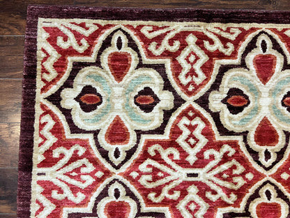 Portuguese Rug 9x12 Vintage Handmade Wool Carpet Handcrafted For Timeless Interiors