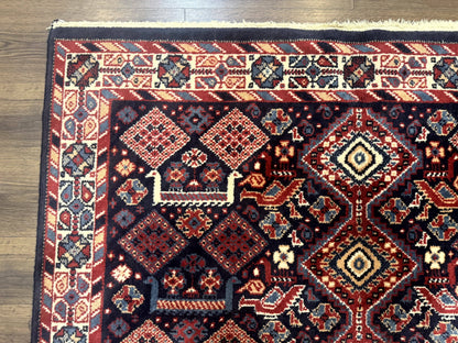 Karastan Rug 5x8, Yuruk Collection #530, Geometric Tribal Wool Pile Vintage Carpet