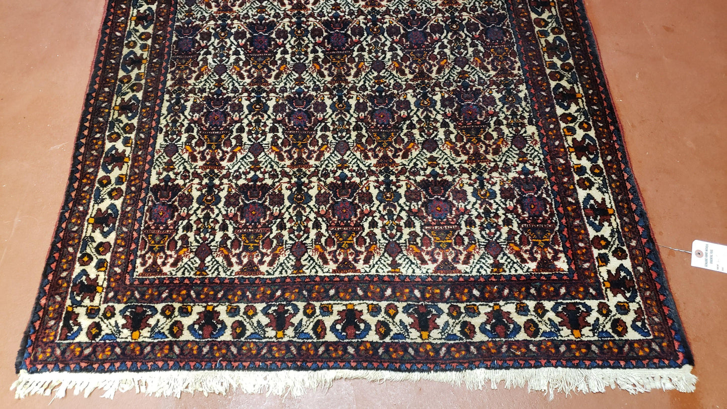 Persian Afshar Rug 3.6 x 5, Zili Sultan Pattern, Wool