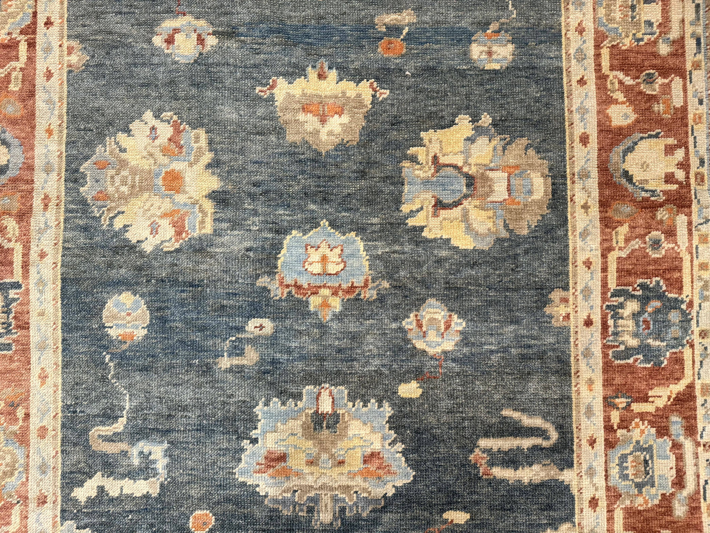 Turkish Oushak Rug 6x9 Sultanabad Carpet Handmade Wool Vintage Oriental Rug