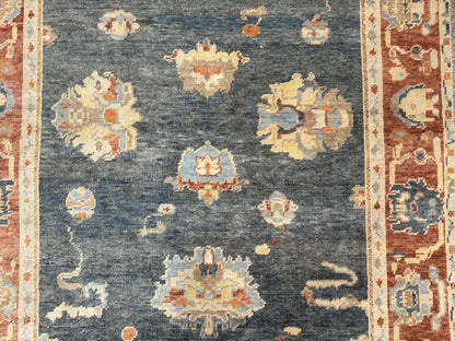 Turkish Oushak Rug 6x9 Sultanabad Carpet Handmade Wool Vintage Oriental Rug